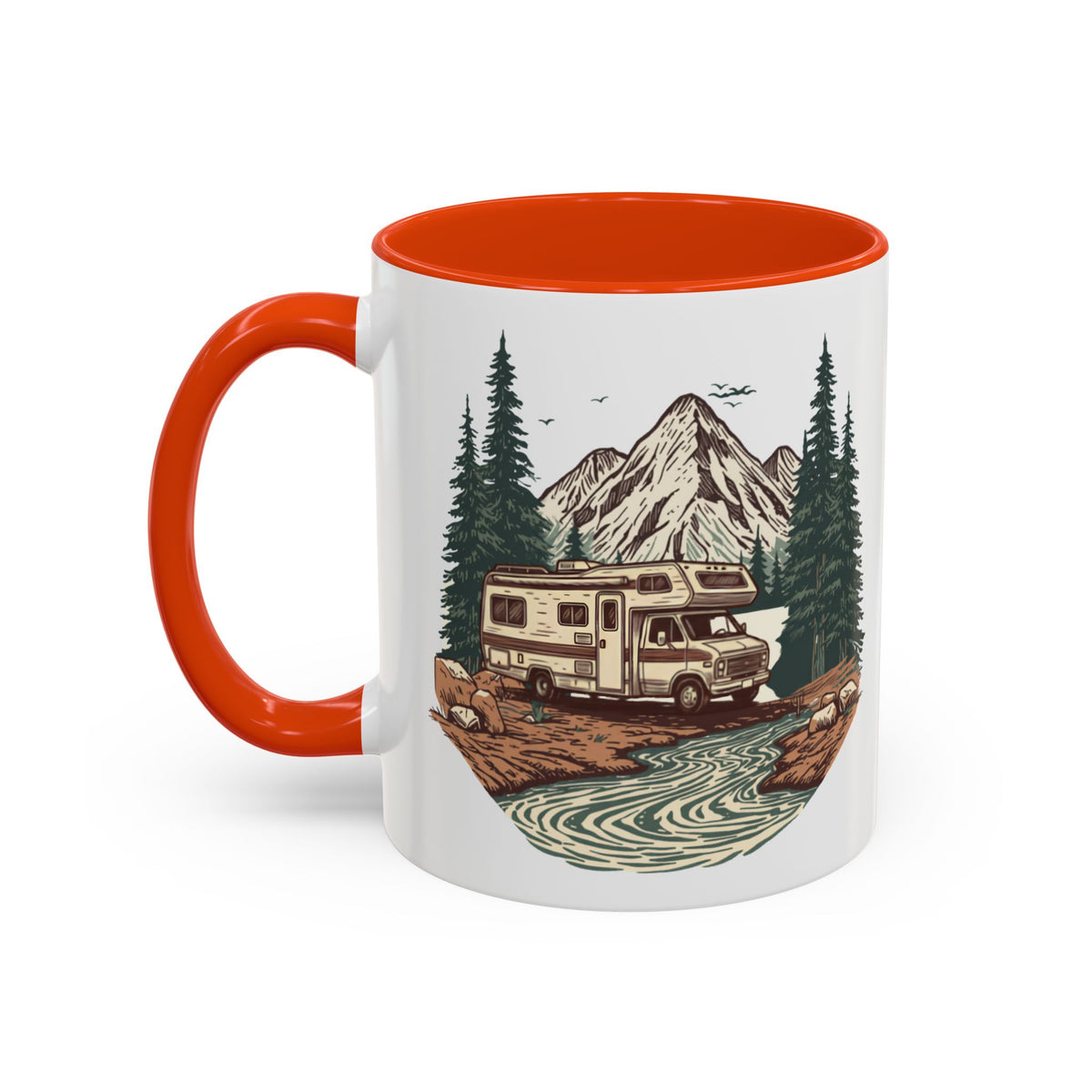 Vintage Class C Motorhome "Home, But Mobile" Ceramic Mug — 11oz / 15oz