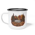 Pumpkin Patch Silver Bullet Trailer Enamel Camp Cup — 12oz