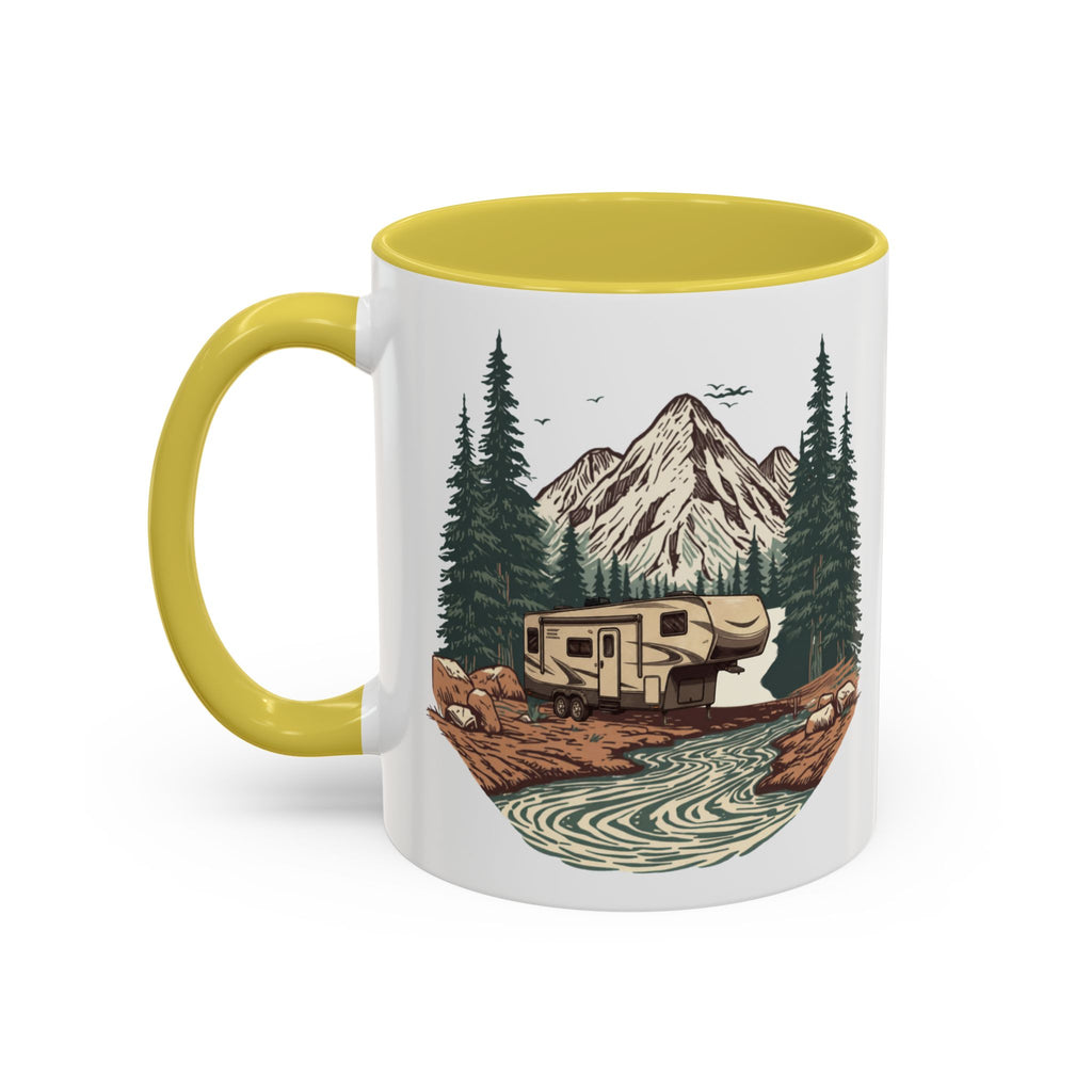 Modern 5th Wheel "Home, But Mobile" Ceramic Mug — 11oz / 15oz