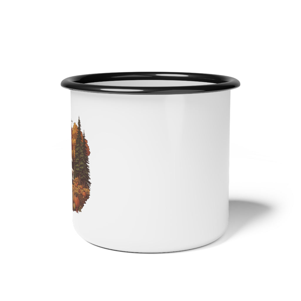 Pumpkin Patch Vintage Class A Motorhome Enamel Camp Cup — 12oz