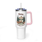 Teardrop Trailer "Home, But Mobile" Tumbler — 40oz Stainless Steel