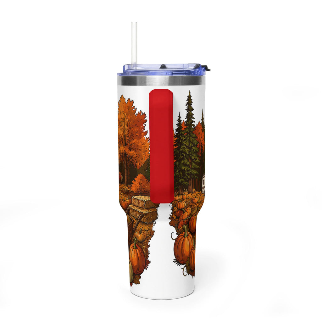 Pumpkin Patch Vintage Class C Motorhome Tumbler — 40oz Stainless Steel