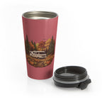 (Red) Pumpkin Patch Vintage Class A Motorhome Travel Mug — 15oz Stainless Steel