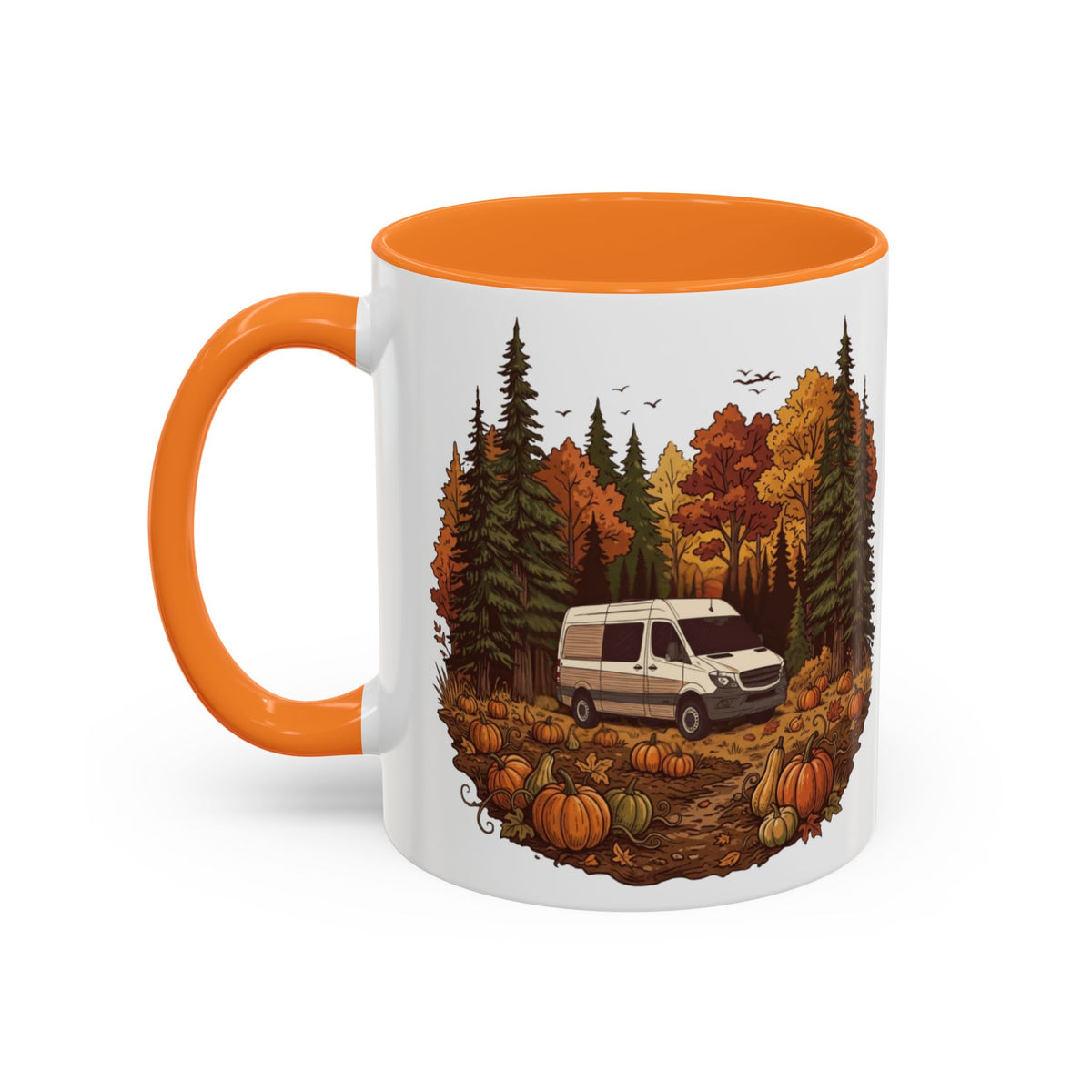 Pumpkin Patch Adventure Van Ceramic Mug — 11oz / 15ozColorful