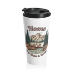 Travel Trailer "Home, But Mobile" Travel Mug — 15oz Stainless Steel