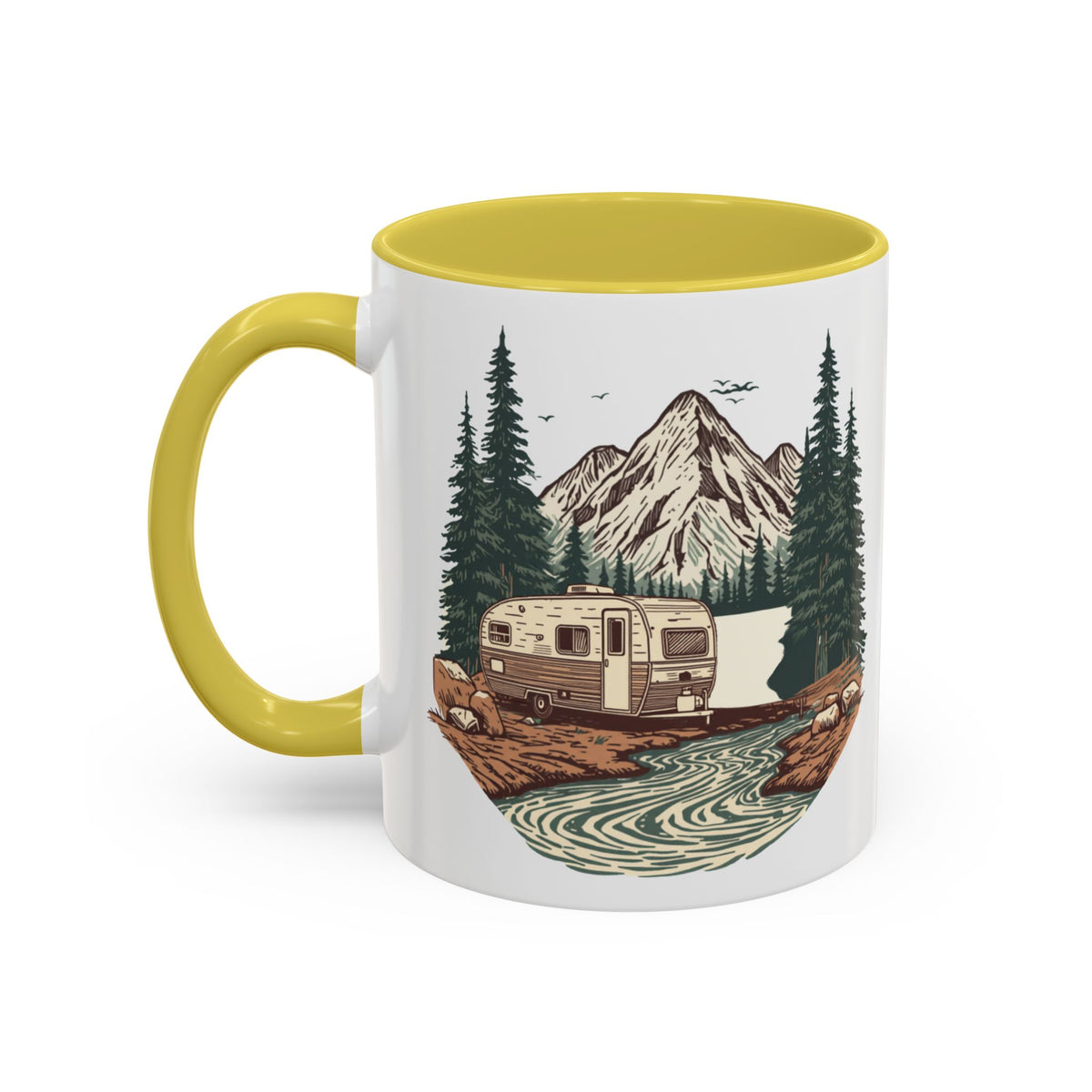 Travel Trailer "Home, But Mobile" Ceramic Mug — 11oz / 15oz