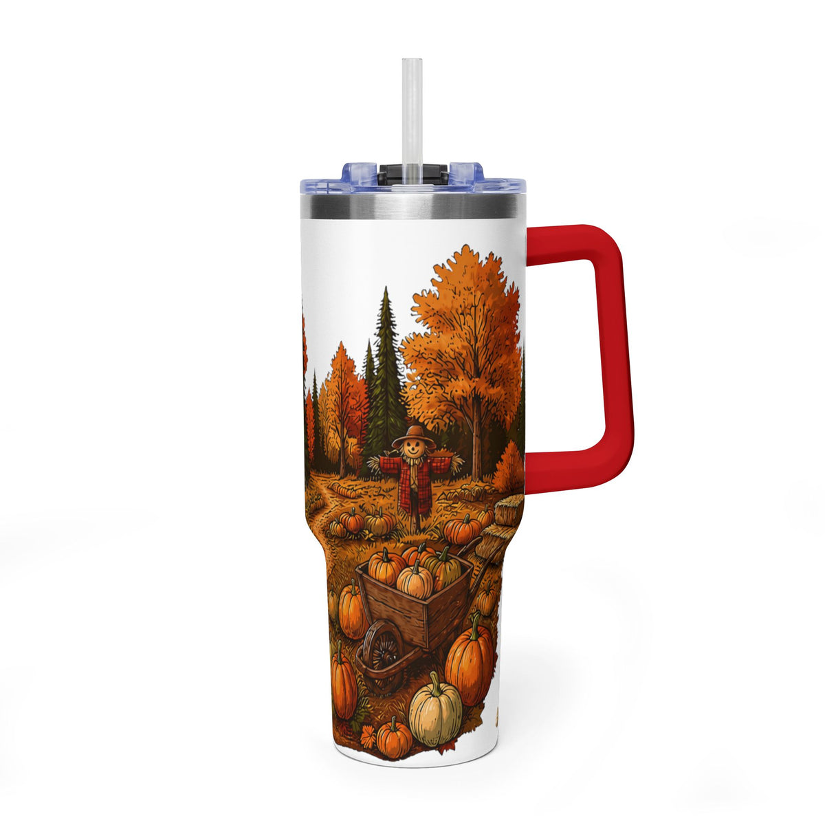 Pumpkin Patch Modern Class C Motorhome Tumbler — 40oz Stainless Steel