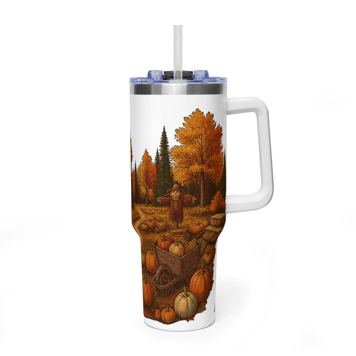 40oz Travel Tumbler – Autumn RV Pumpkin Patch Camp Mug