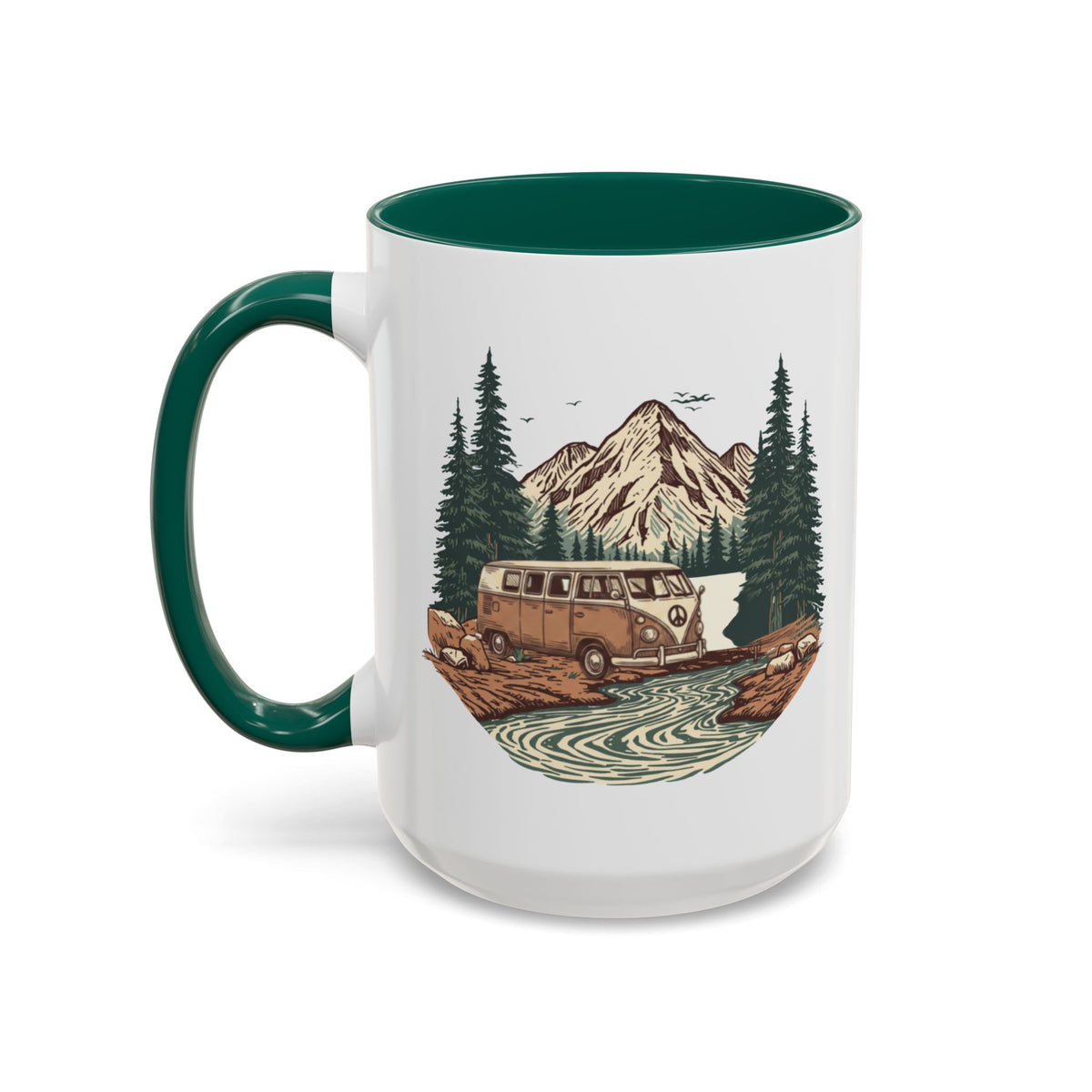 Hippy Van "Home, But Mobile" Ceramic Mug — 11oz / 15oz