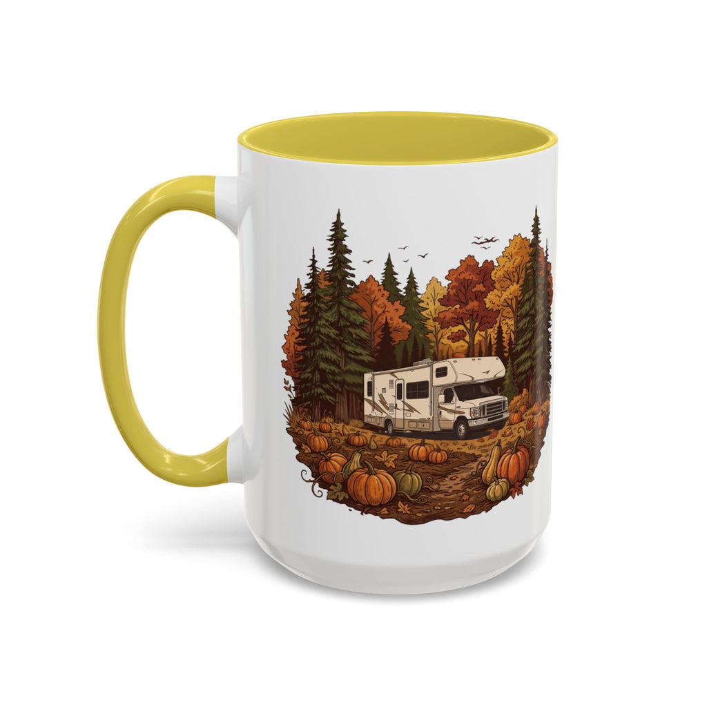 Pumpkin Patch Modern Class C Motorhome Ceramic Mug — 11oz / 15ozColorful