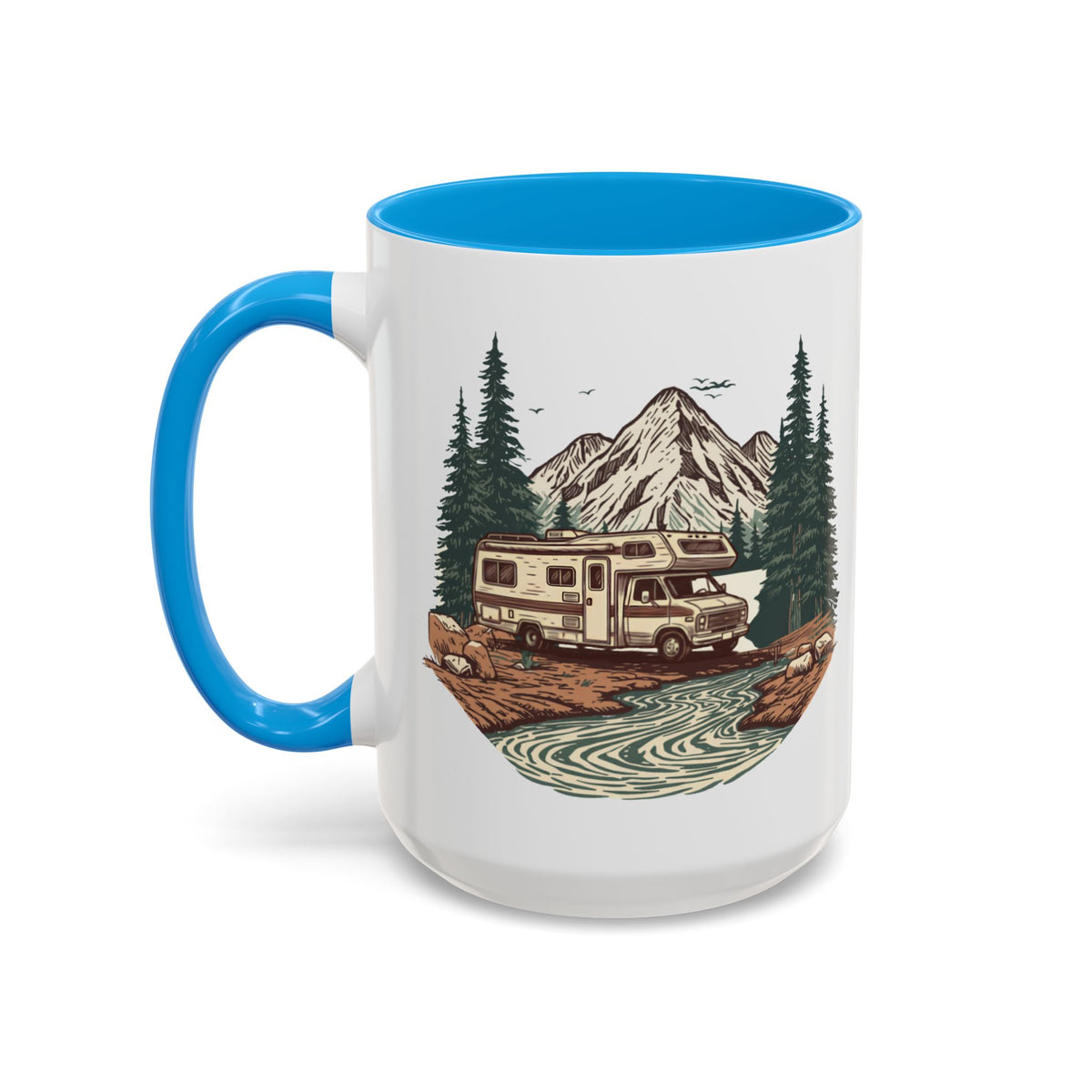 Vintage Class C Motorhome "Home, But Mobile" Ceramic Mug — 11oz / 15oz