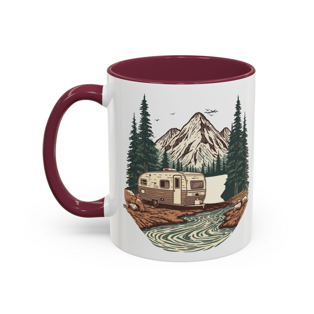 Travel Trailer "Home, But Mobile" Ceramic Mug — 11oz / 15oz