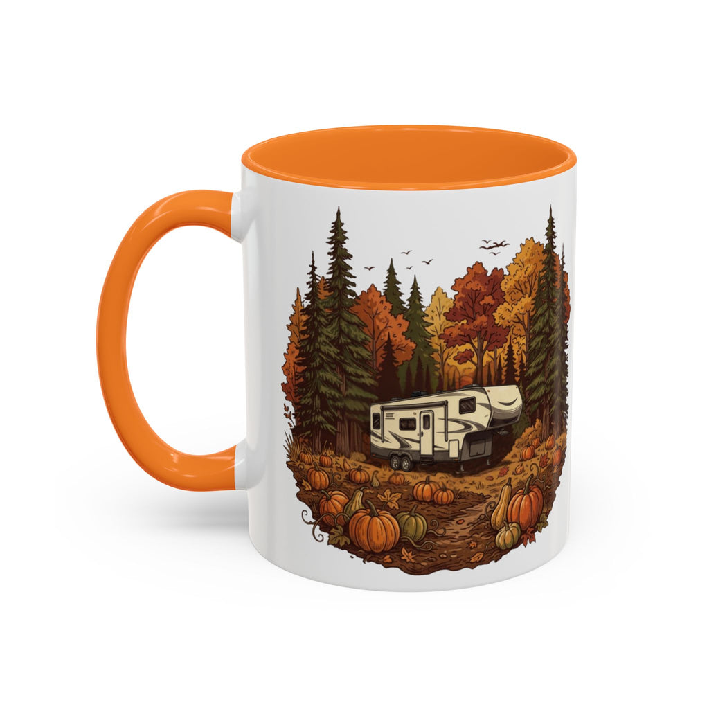 Pumpkin Patch Modern 5th Wheel Ceramic Mug — 11oz / 15ozColorful