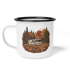 Pumpkin Patch Modern Class A Motorhome Enamel Camp Cup — 12oz
