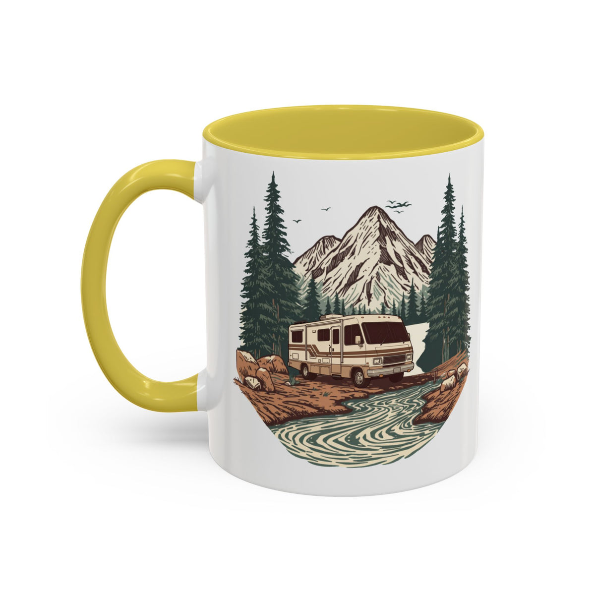 Vintage Class A Motorhome "Home, But Mobile" Ceramic Mug — 11oz / 15oz