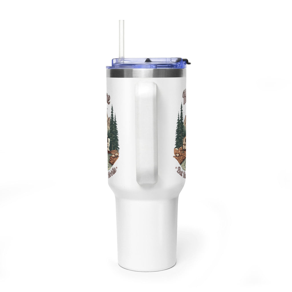 Modern Class A Motorhome "Home, But Mobile" Tumbler — 40oz Stainless Steel