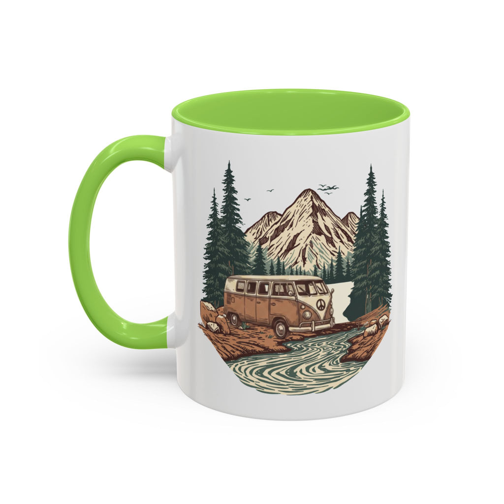 Hippy Van "Home, But Mobile" Ceramic Mug — 11oz / 15oz