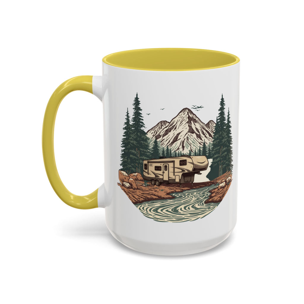 Modern 5th Wheel "Home, But Mobile" Ceramic Mug — 11oz / 15oz