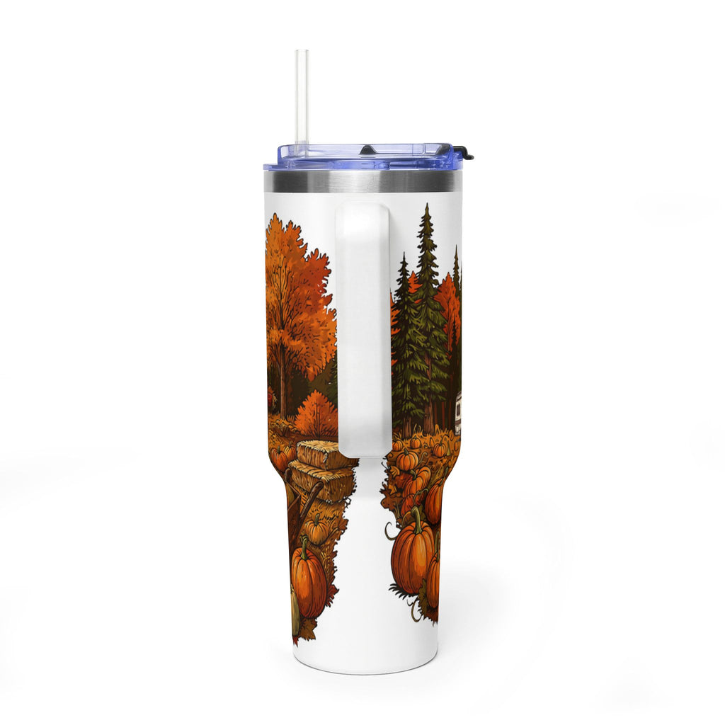 Pumpkin Patch Vintage Class C Motorhome Tumbler — 40oz Stainless Steel