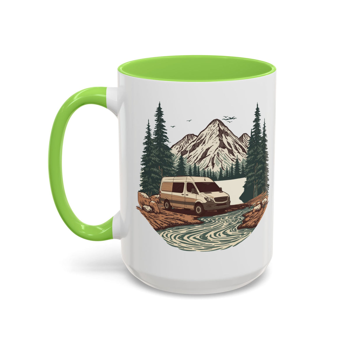 Adventure Van "Home, But Mobile" Ceramic Mug — 11oz / 15oz