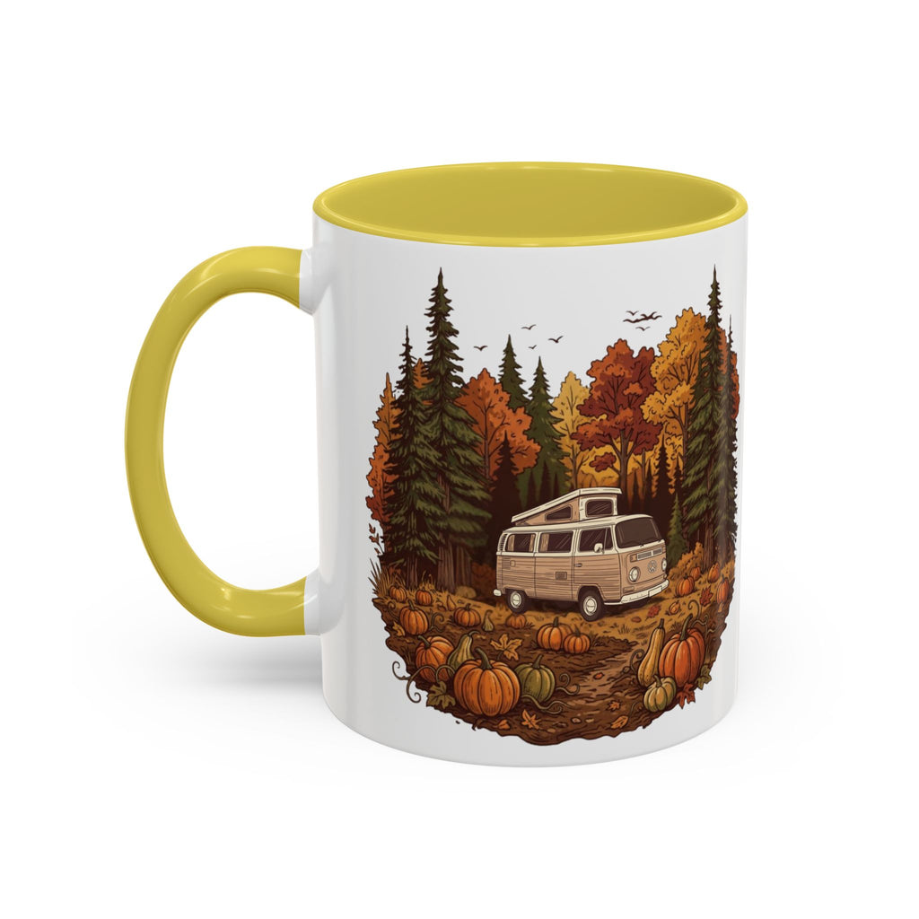 Pumpkin Patch Campervan Ceramic Mug — 11oz / 15ozColorful