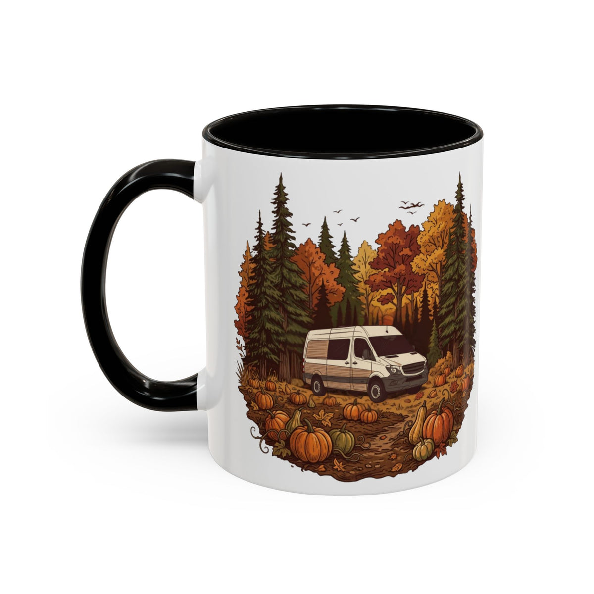 Pumpkin Patch Adventure Van Ceramic Mug — 11oz / 15ozColorful