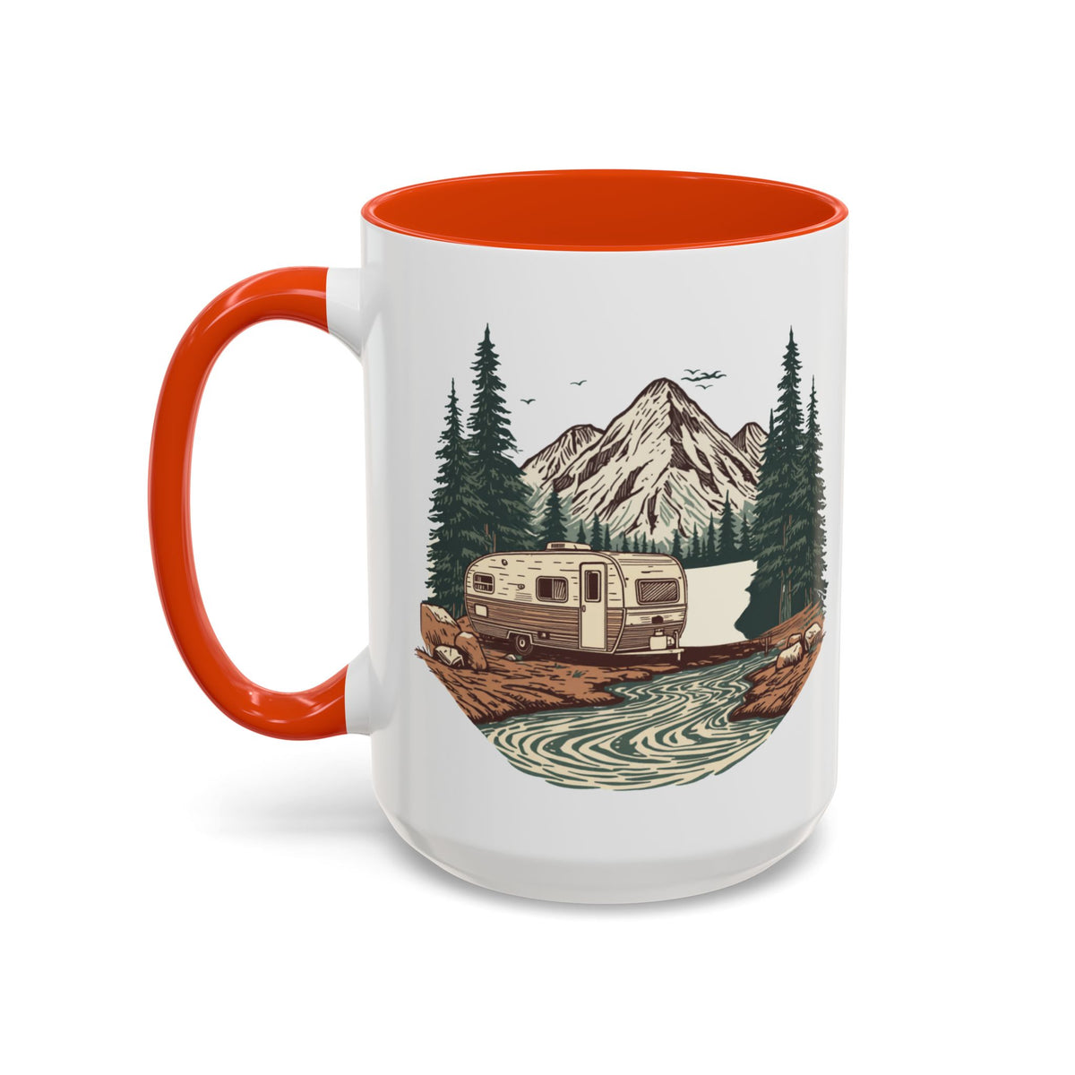 Travel Trailer "Home, But Mobile" Ceramic Mug — 11oz / 15oz