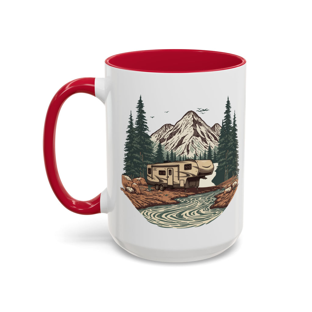 Modern 5th Wheel "Home, But Mobile" Ceramic Mug — 11oz / 15oz