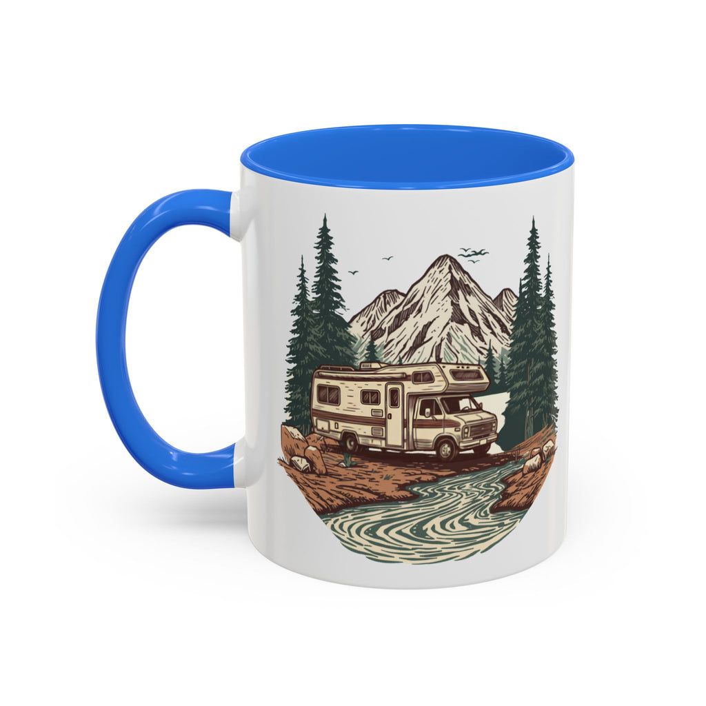 Vintage Class C Motorhome "Home, But Mobile" Ceramic Mug — 11oz / 15oz