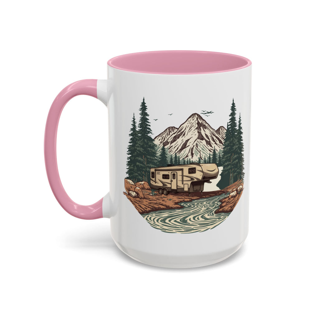 Modern 5th Wheel "Home, But Mobile" Ceramic Mug — 11oz / 15oz