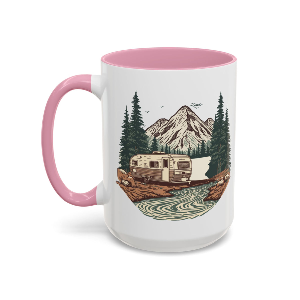 Travel Trailer "Home, But Mobile" Ceramic Mug — 11oz / 15oz