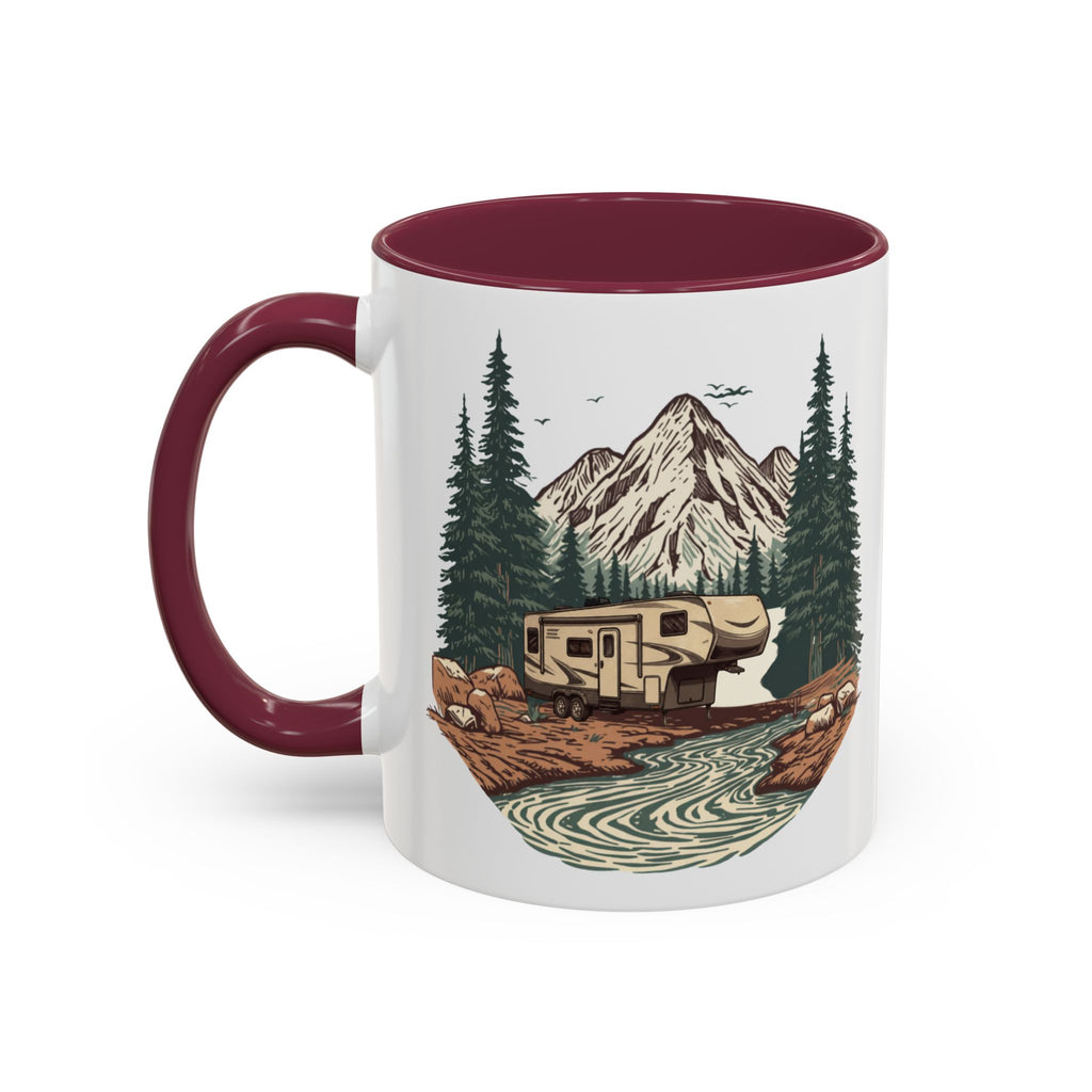 Modern 5th Wheel "Home, But Mobile" Ceramic Mug — 11oz / 15oz