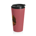 (Red) Pumpkin Patch Modern Class A Motorhome Travel Mug — 15oz Stainless Steel