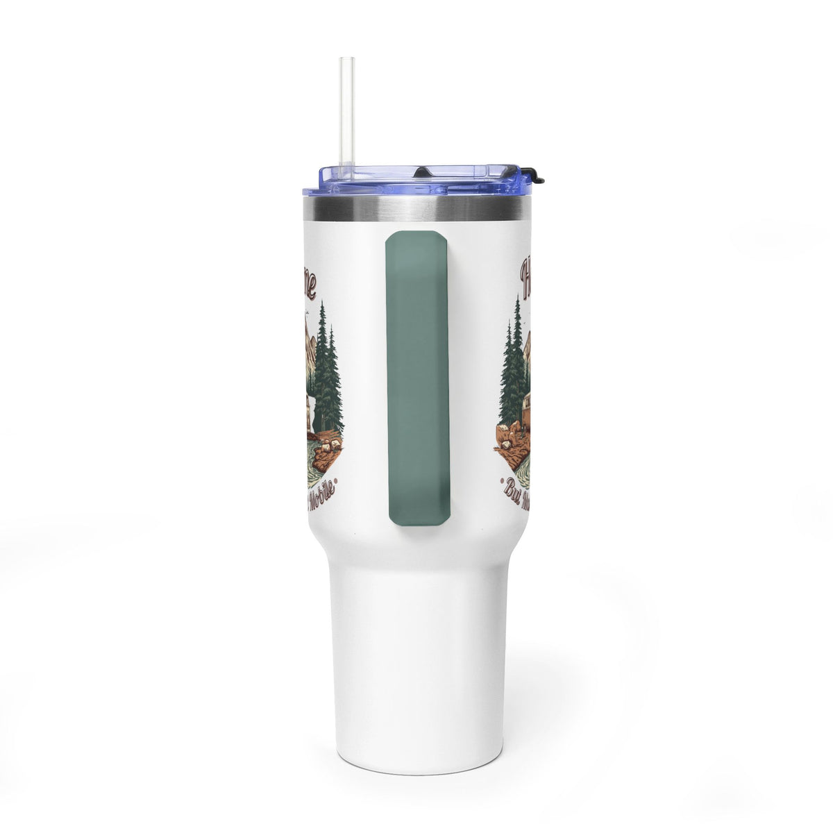 Hippy Van "Home, But Mobile" Tumbler — 40oz Stainless Steel