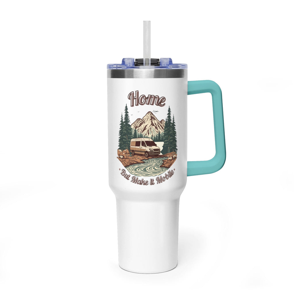 Adventure Van "Home, But Mobile" Tumbler — 40oz Stainless Steel
