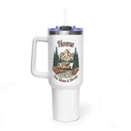 Vintage Class C Motorhome "Home, But Mobile" Tumbler — 40oz Stainless Steel