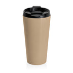 (Brown) Pumpkin Patch Vintage Class C Motorhome Travel Mug — 15oz Stainless Steel