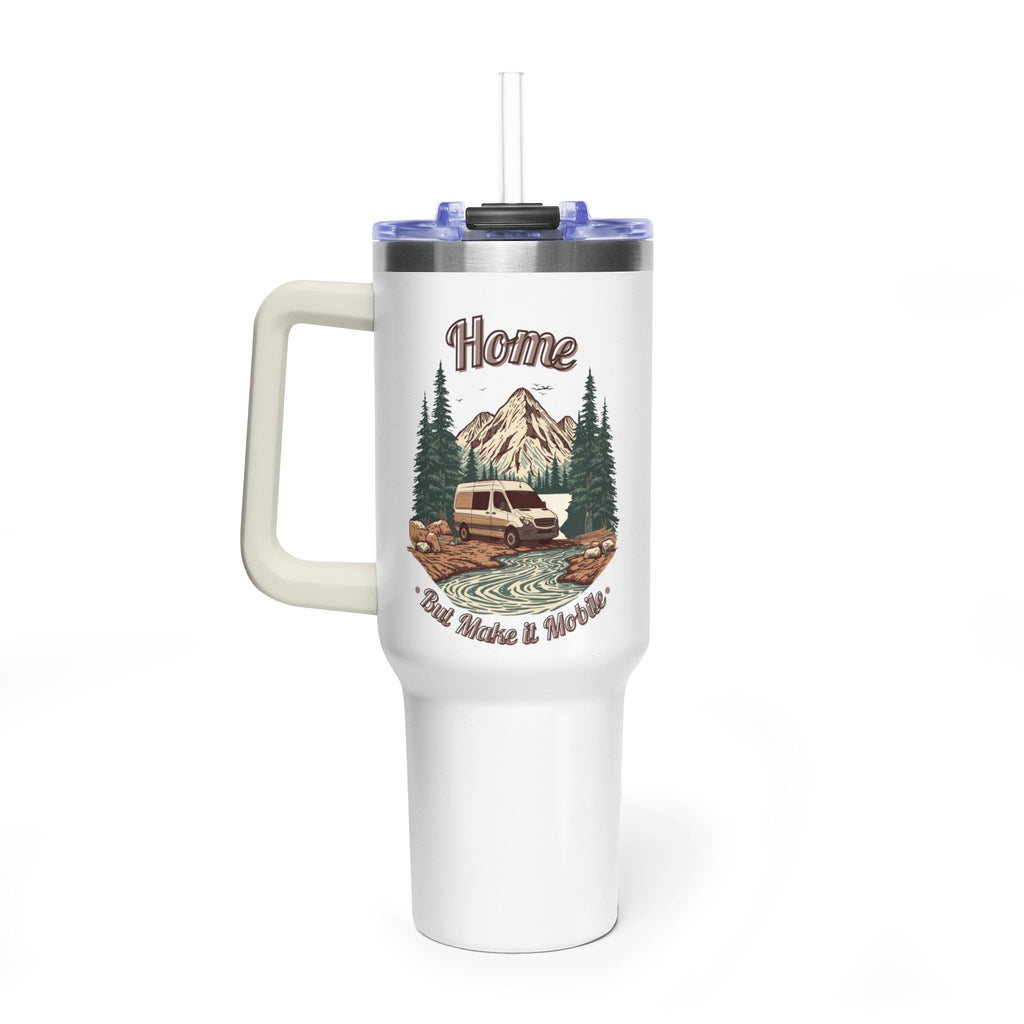 Adventure Van "Home, But Mobile" Tumbler — 40oz Stainless Steel