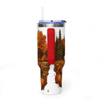 Pumpkin Patch Travel Trailer Tumbler — 40oz Stainless Steel
