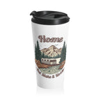 Silver Bullet Trailer "Home, But Mobile" Travel Mug — 15oz Stainless Steel