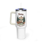 Travel Trailer "Home, But Mobile" Tumbler — 40oz Stainless Steel