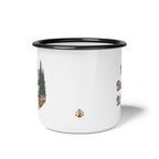 Vintage Class A Motorhome "Home, But Mobile" Enamel Camp Cup — 12oz