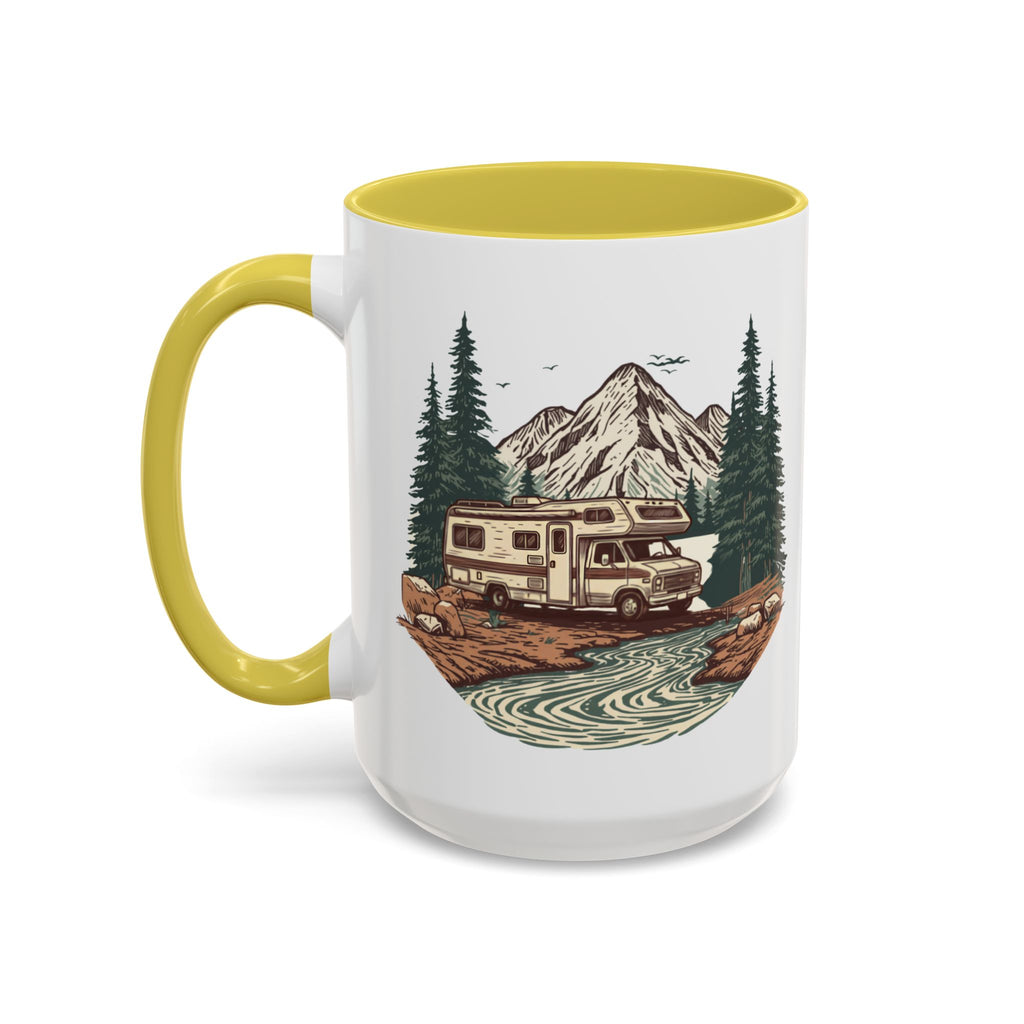 Vintage Class C Motorhome "Home, But Mobile" Ceramic Mug — 11oz / 15oz