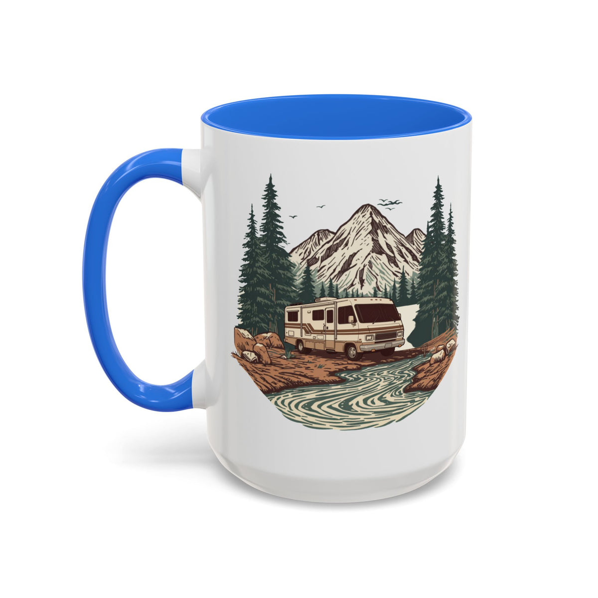 Vintage Class A Motorhome "Home, But Mobile" Ceramic Mug — 11oz / 15oz