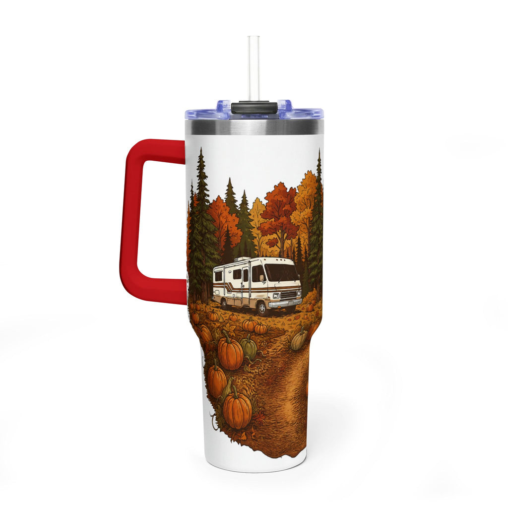 40oz Travel Tumbler – Autumn RV Pumpkin Patch Camp Mug