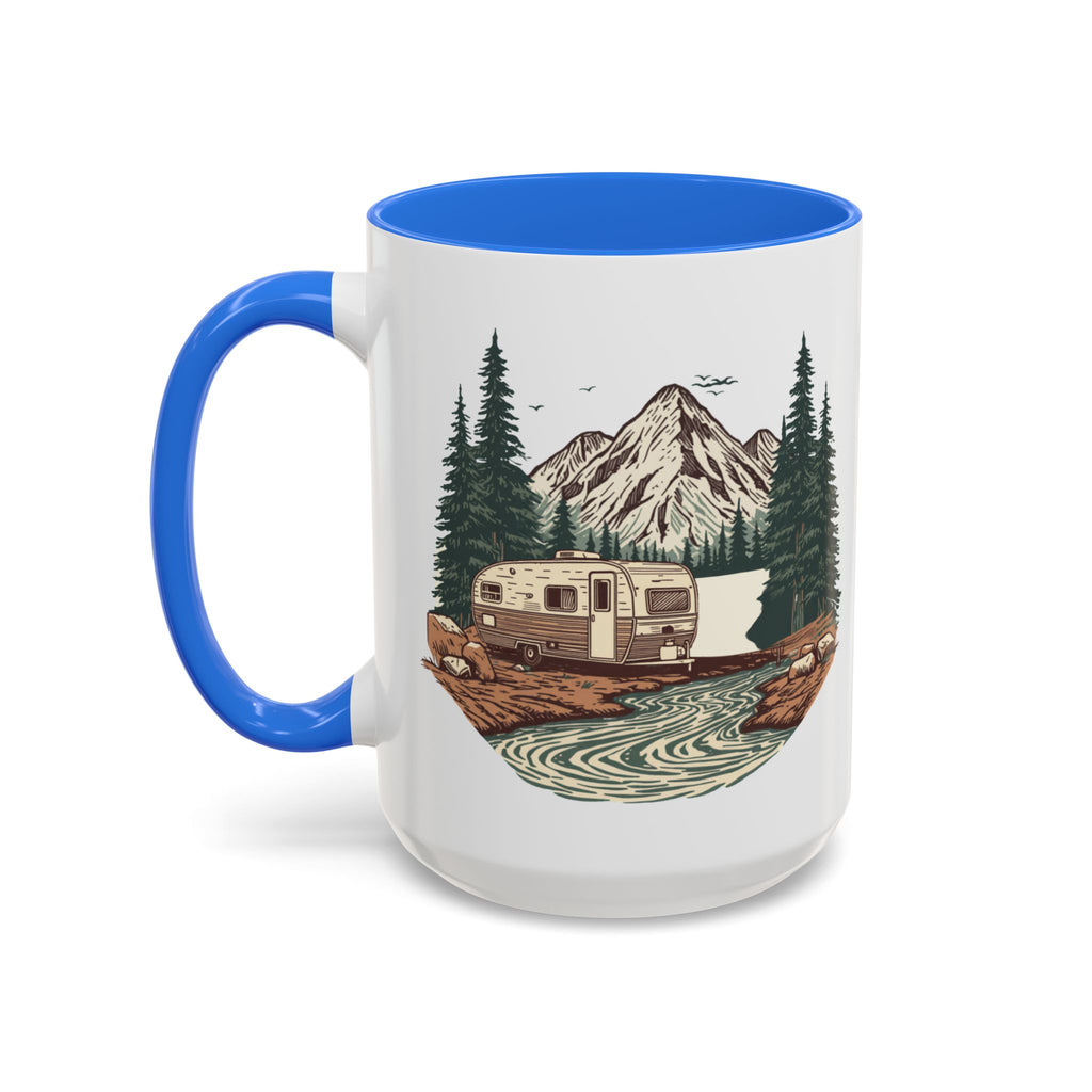 Travel Trailer "Home, But Mobile" Ceramic Mug — 11oz / 15oz