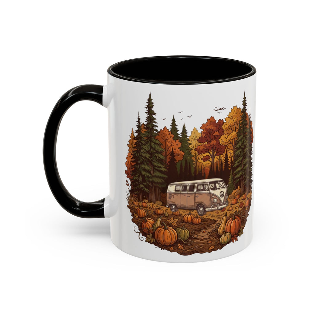 Pumpkin Patch Hippy Van Ceramic Mug — 11oz / 15ozColorful