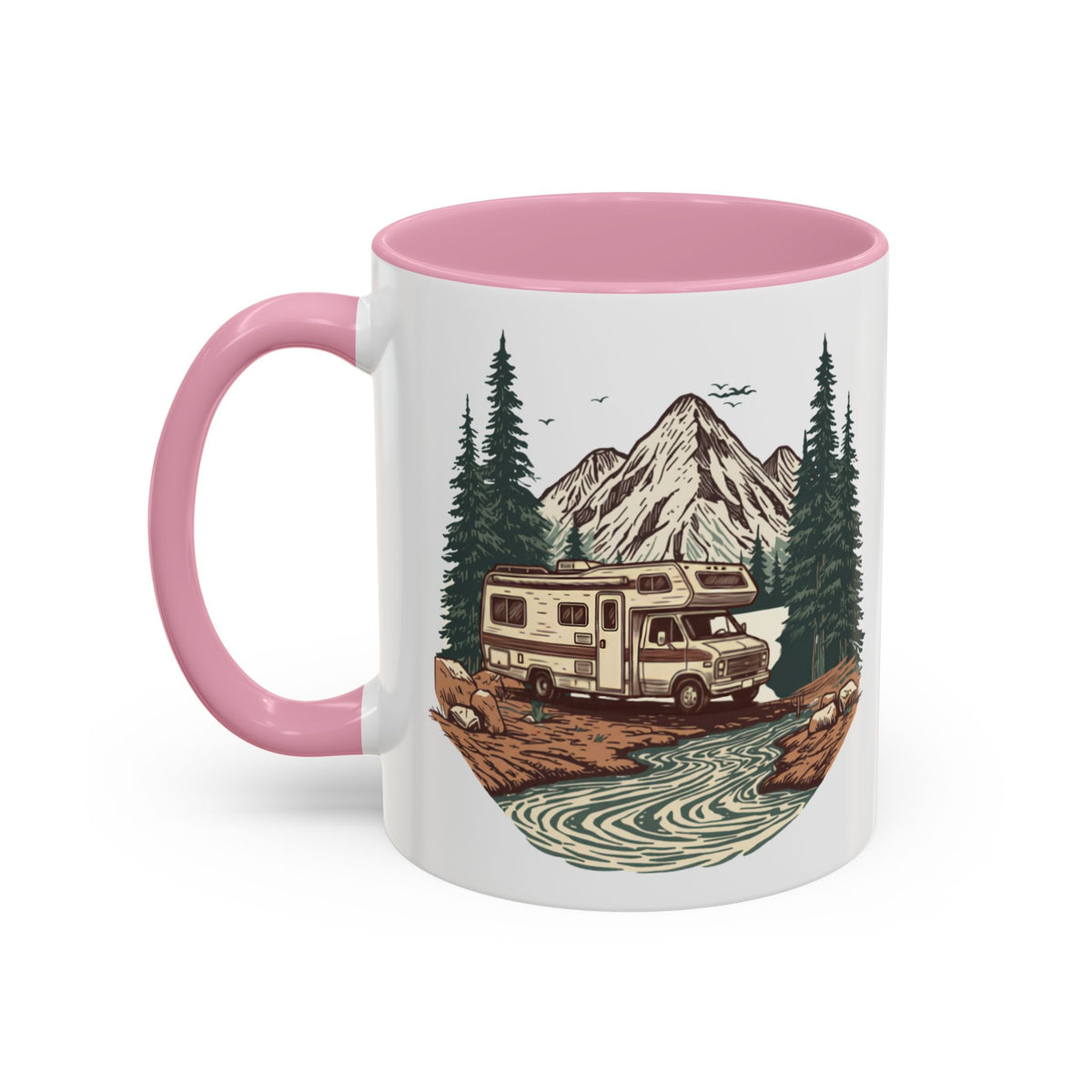 Vintage Class C Motorhome "Home, But Mobile" Ceramic Mug — 11oz / 15oz