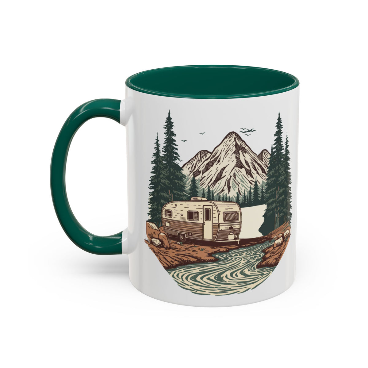 Travel Trailer "Home, But Mobile" Ceramic Mug — 11oz / 15oz