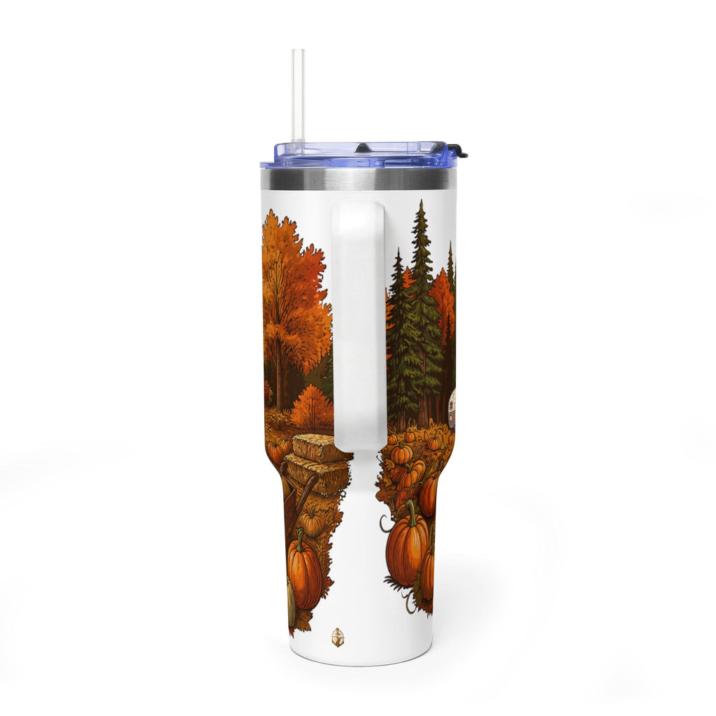 Pumpkin Patch Travel Trailer Tumbler — 40oz Stainless Steel